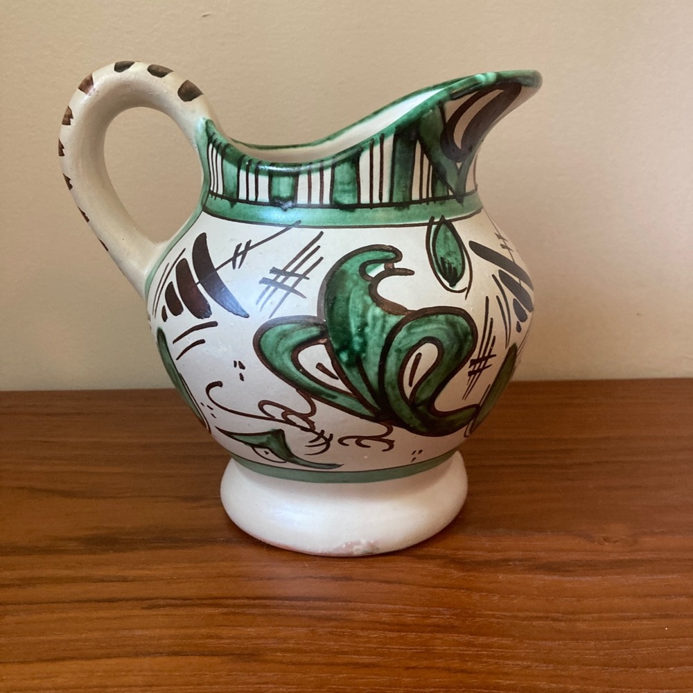 ☘️PUNTER RARE Vintage Signed Domingo 773 Spanish Ceramic Pitcher - Picture 2 of 6